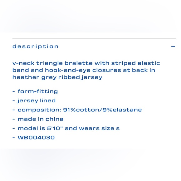 Alexanderwang v-neck bralette in ribbed jersey- brand new - sizes L and XL - Picture 8 of 11